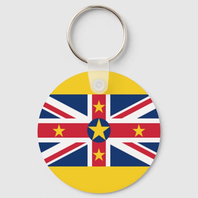 Niue Flag Keychain (Front)