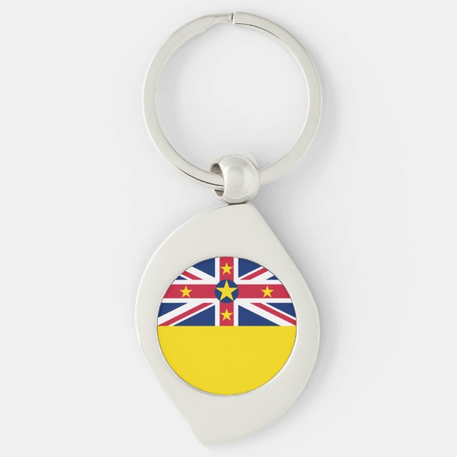Niue Flag Keychain (Front)