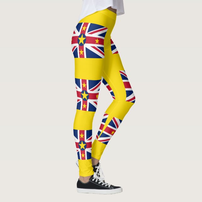 Niue Flag Leggings (Right)