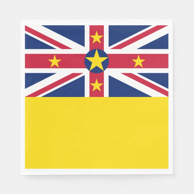 Niue Flag Napkins (Front)