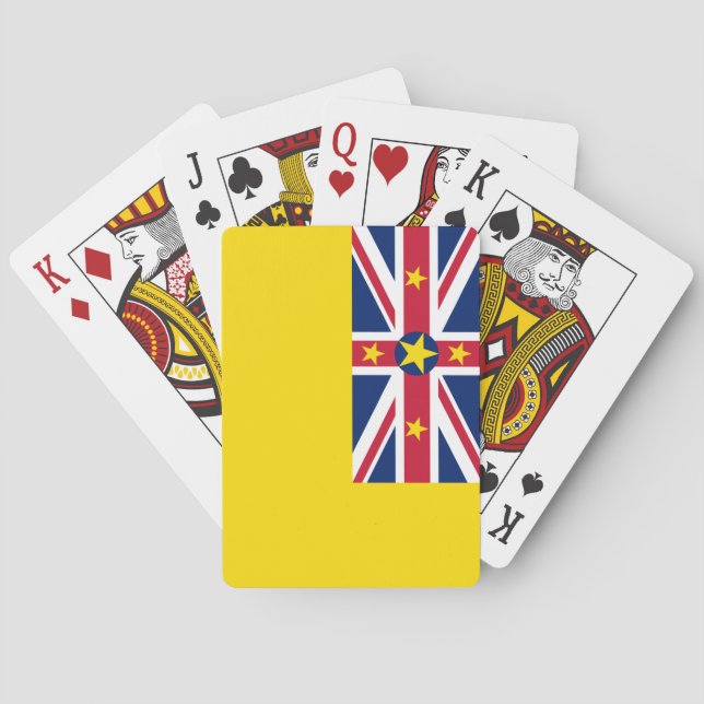 Niue Flag Poker Cards (Back)