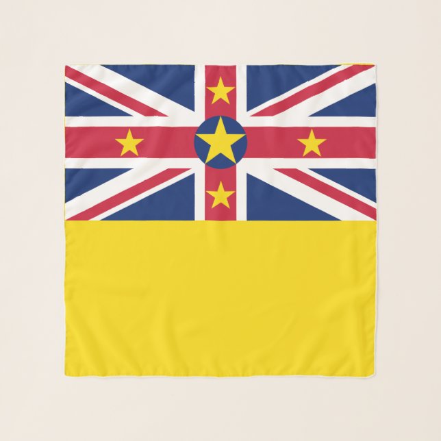 Niue Flag Scarf (Front)