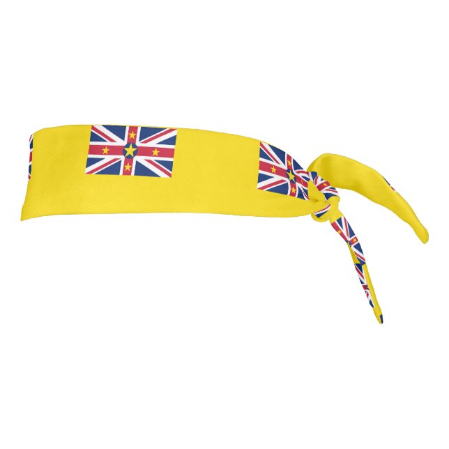 Niue Flag Tie Headband (Rotate 90)