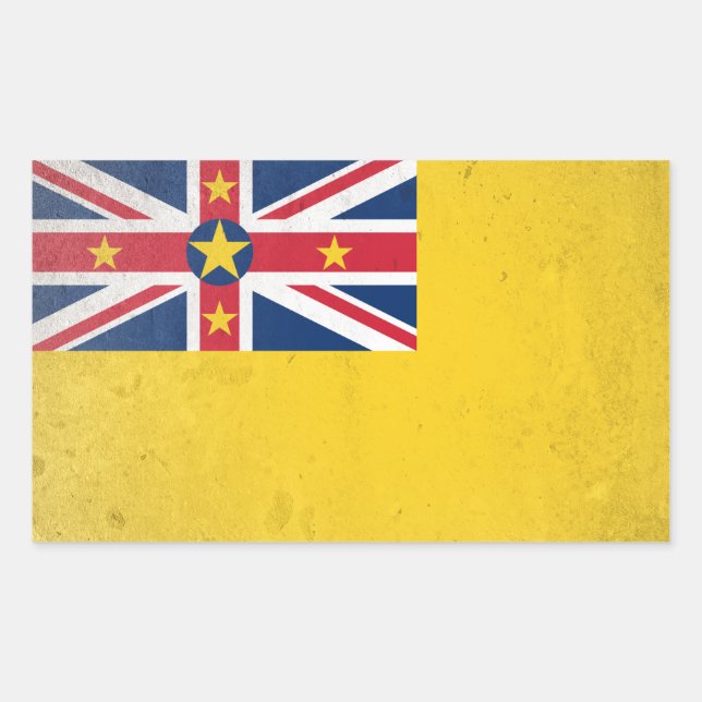 Niue Rectangular Sticker (Front)