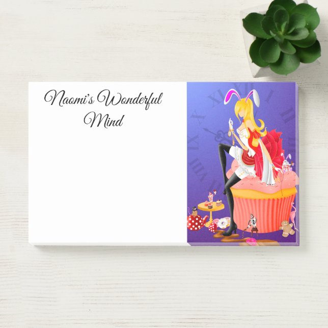 Nivens McTwisp on cupcake Wonderland  Post-it Notes (Office)