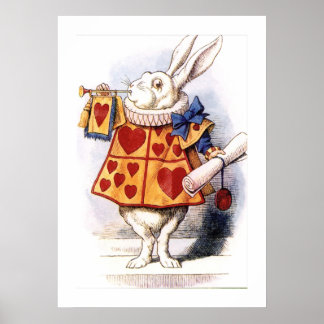 Nivens McTwisp the  Rabbit Alice in Wonderland Poster