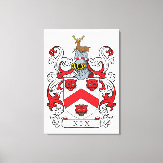 Nix Family Crest Canvas Print