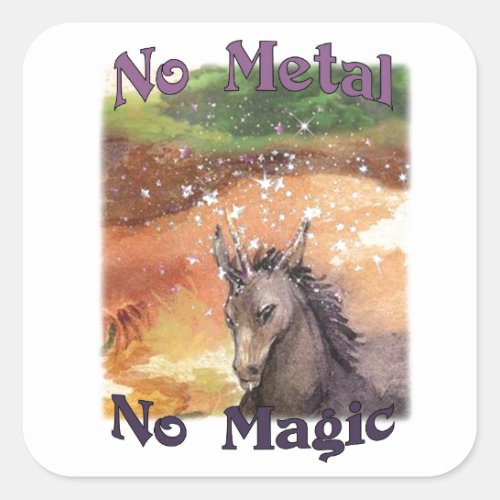 Nix No Metal No Magic Stickers