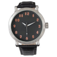 Nixie Tube Analog - Black face Watch