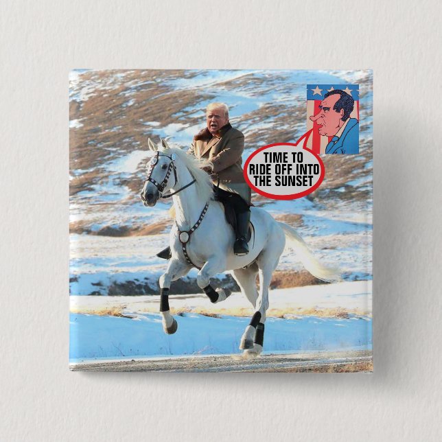 Nixon advises Trump Button (Front)