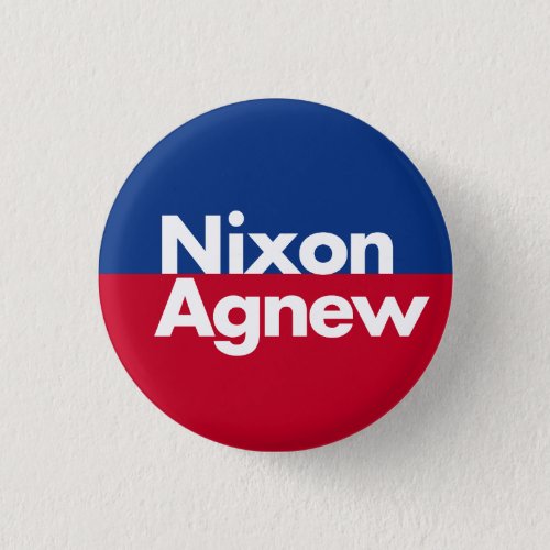 Nixon Agnew 1968 Campaign Button