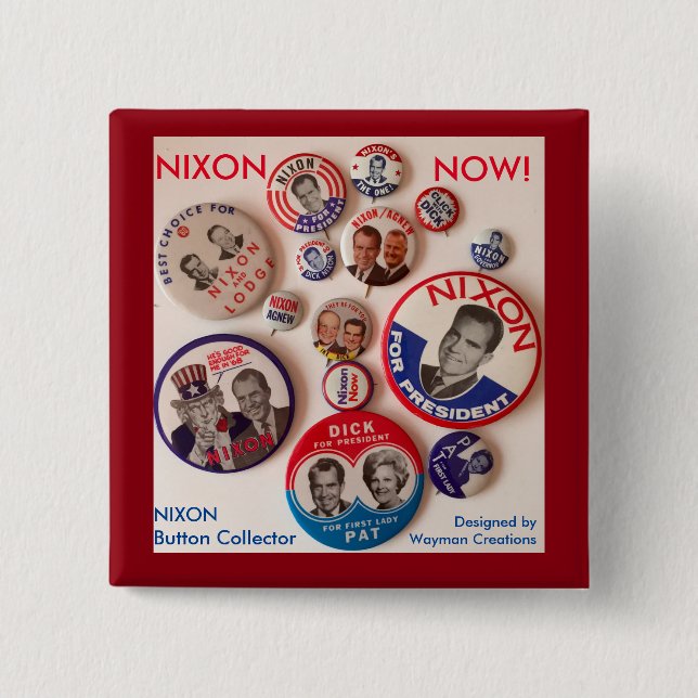 Nixon Button Collector Button (Front)