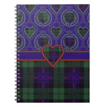 Nixon Family Clan Plaid Scottish Kilt Tartan Notebook by TheTartanShop at Zazzle