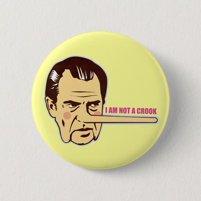 Nixon, I am not a Crook Button (Front)