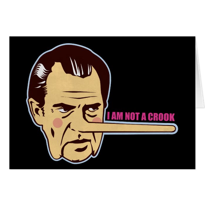 Nixon, I am not a Crook Cards