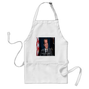 Nixon & Not A Crook Quote Adult Apron