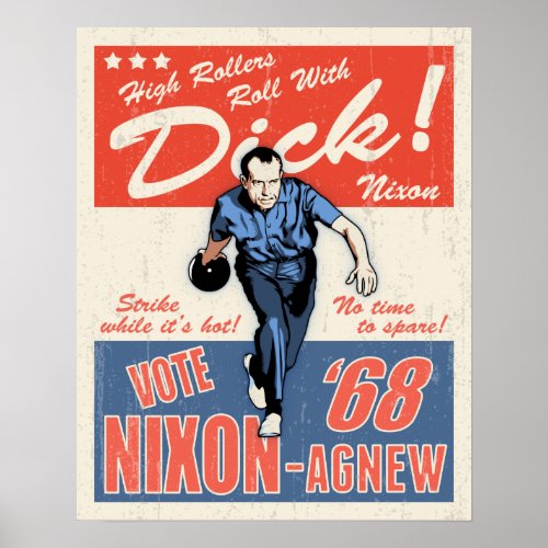 Nixon Roll With Poster