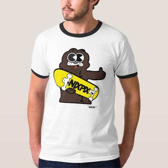 Nixpix Dog Mascot (light) T-Shirt (Front)