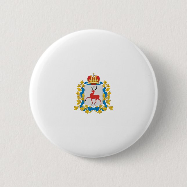 Nizhny Novgorod Region, Russia Pinback Button (Front)