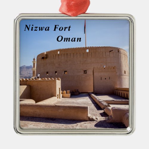 Nizwa Fort in Nizwa Oman Metal Ornament