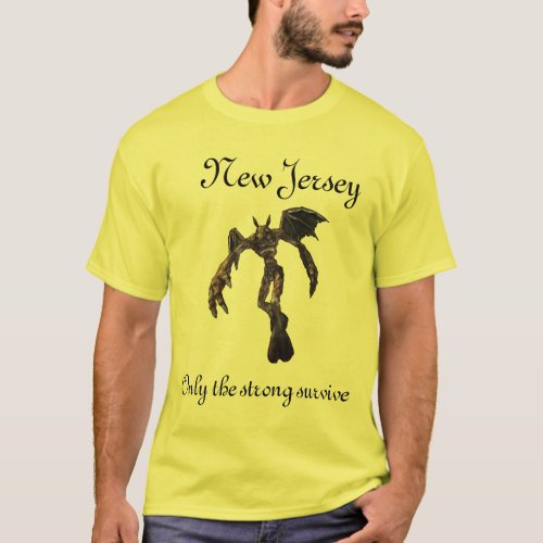 NJ Devil New Jersey Only the strong survive T_Shirt