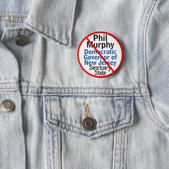 NJ Governor Murphy Democrat EDIT Any Name Button (In Situ)