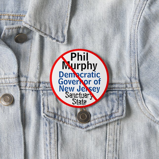 NJ Governor Murphy Democrat Sanctuary State Button (In Situ)
