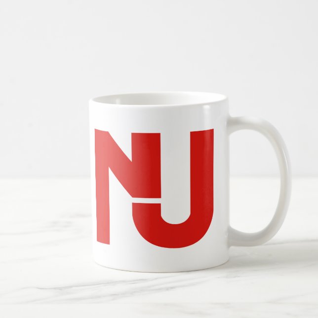 NJ Graphic (Red) Coffee Mug (Right)