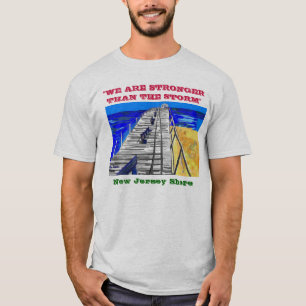 NJ Shore Boardwalk "Stronger than the Storm" Tee
