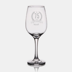 NJAAP 75th Anniversary Wine Glass