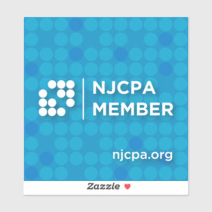 NJCPA Member Vinyl Sticker - Small Circles