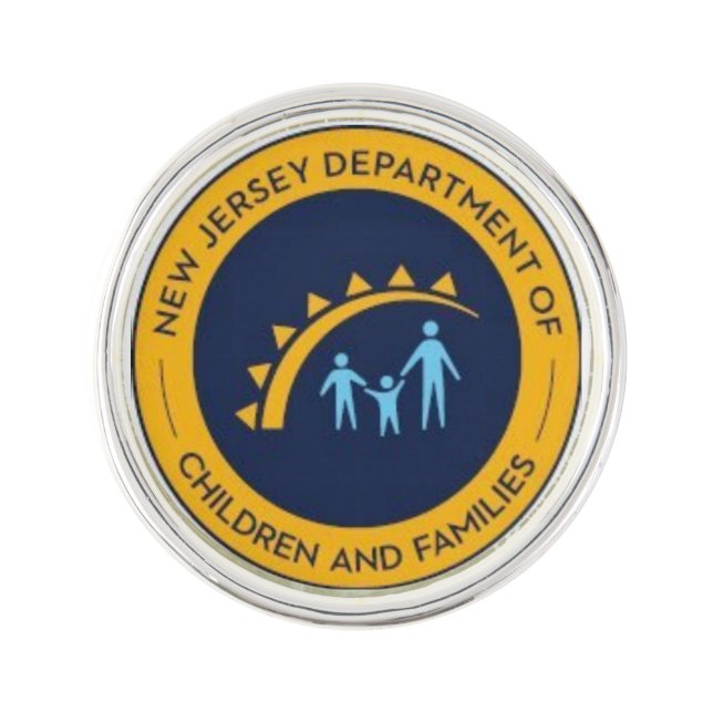 NJDCF Round Lapel Pin (Front)