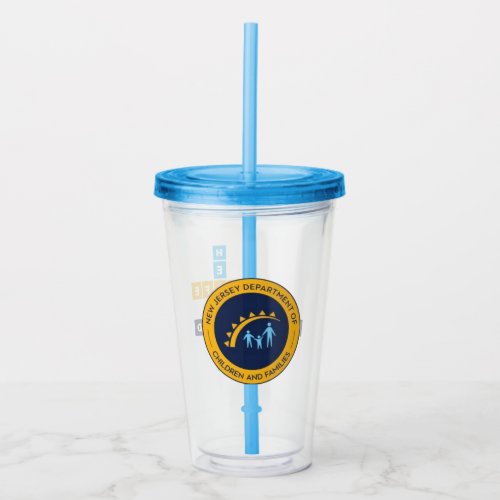 NJDCF Safe Healthy Connected Acrylic Tumbler