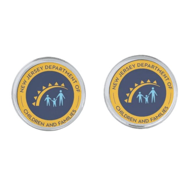 NJDCF Seal Circular Cufflinks (Front)