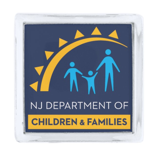 NJDCF Square Lapel Pin (Front)