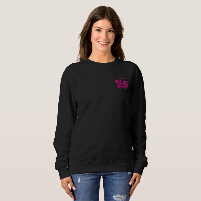 NJF CHALK Can'T Ignore Pink Sweatshirt (Front Full)
