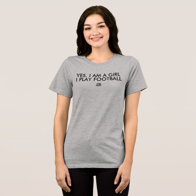 NJF I AM A GIRL  Tri-Blend SHIRT (Front Full)