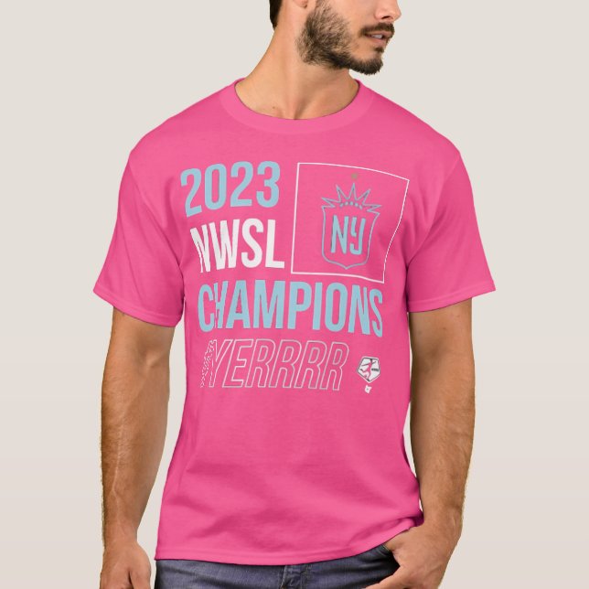 Njny Gotham Fc 2023 Nwsl Champions T-Shirt (Front)
