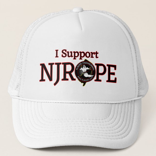 NJROPE...I Support (red) Trucker Hat (Front)