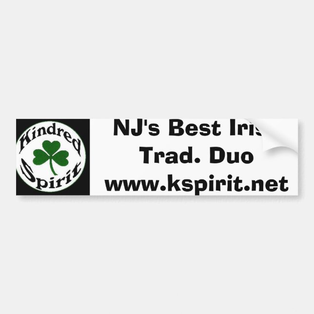 NJ's Best Irish Trad Duo Bumper Sticker (Front)