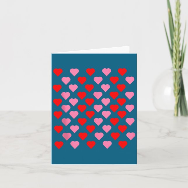 Nk And Red Hearts Lovers Funny Valentine’s Day Hum Card (Front)
