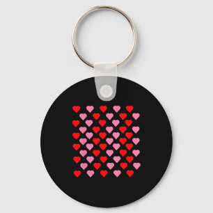 Nk And Red Hearts Lovers Funny Valentine’s Day Hum Keychain