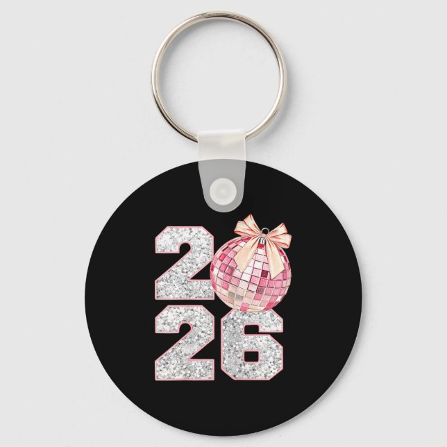 Nk Coquette 2026 New Year Shirt _ Aesthetic Holida Keychain (Front)