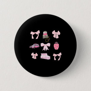 Nk Coquette Bow Funeral Director Mortician Mortuar Button