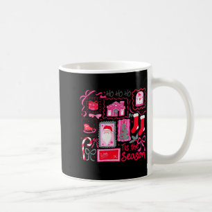 Nk Coquette Bow Ho Ho Ho Tis The Season Christmas Coffee Mug