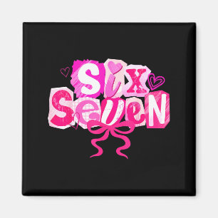 Nk Coquette Valentine Six Seven Bow 6 7 Meme Women Magnet
