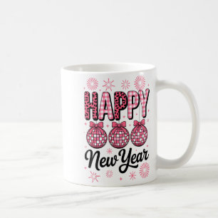 Nk Happy New Year Disco Ball Leopard For Women Gir Coffee Mug