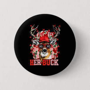 Nk Her Buck Camo Deer Hunting Camouflage Matching  Button