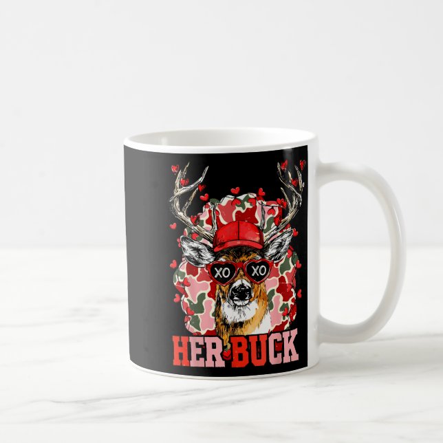 Nk Her Buck Camo Deer Hunting Camouflage Matching  Coffee Mug (Right)