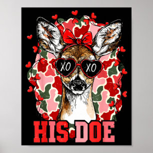 Nk His Doe Camo Deer Hunting Camouflage Matching C Poster